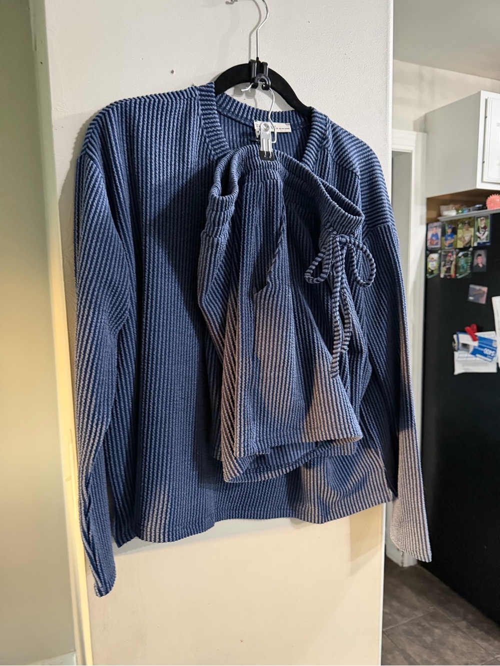 Cozy-Ribbed Navy set